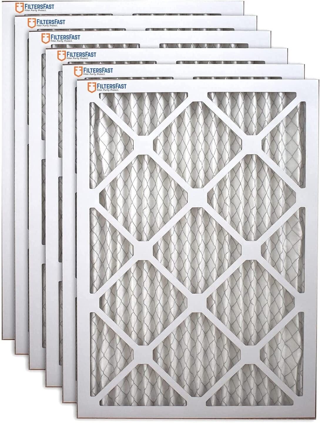 Filters Fast 9x11x1 MERV 13 Pleated HVAC AC Furnace Air Filters 6 Pack