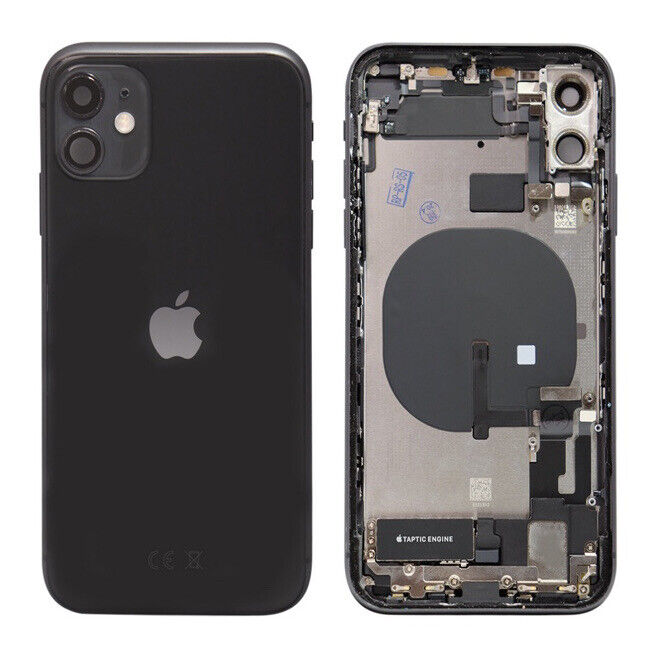 iPhone 11 BACK Housing Replacement Black With Small Parts OEM Original Apple NEW