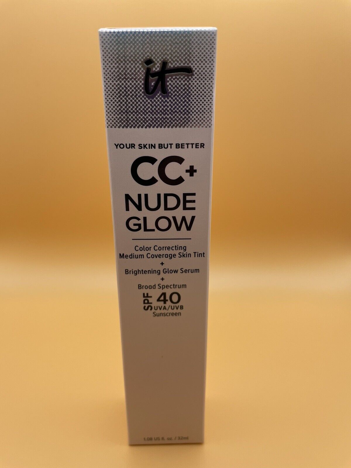 IT Cosmetics CC+ Nude Glow Serum MEDIUM Foundation SPF40 Full Size 