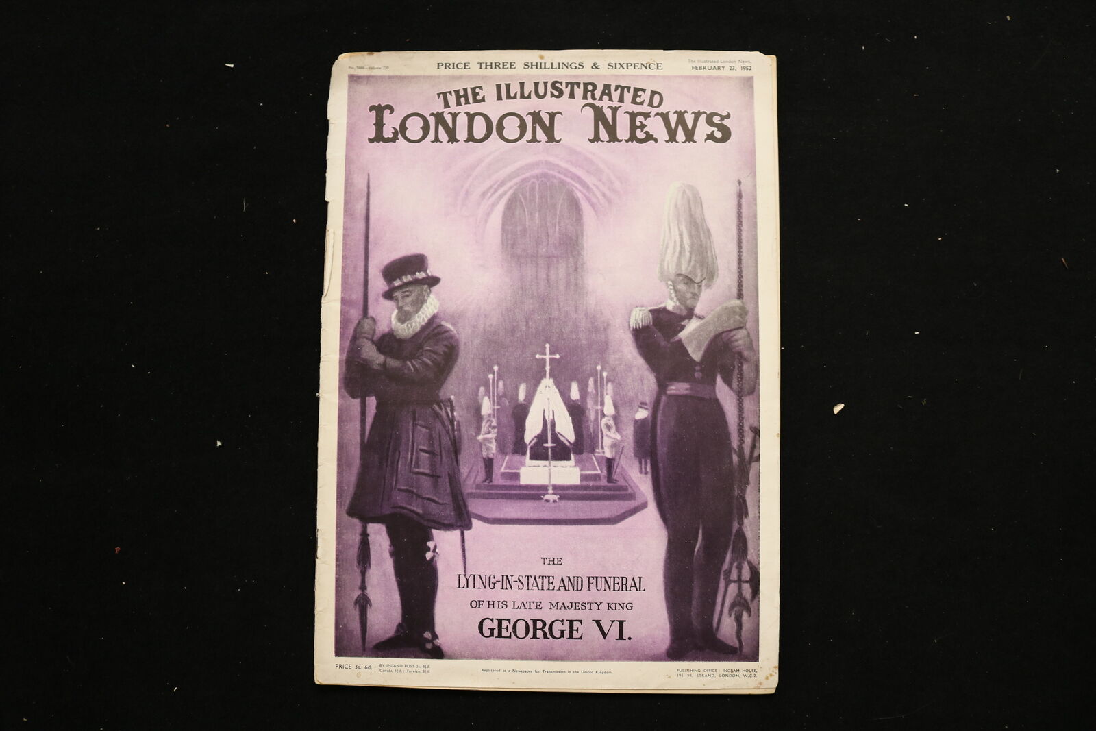 1952 FEB 23 THE ILLUSTRATED LONDON NEWS MAGAZINE - GEORGE VI COVER - E 11147