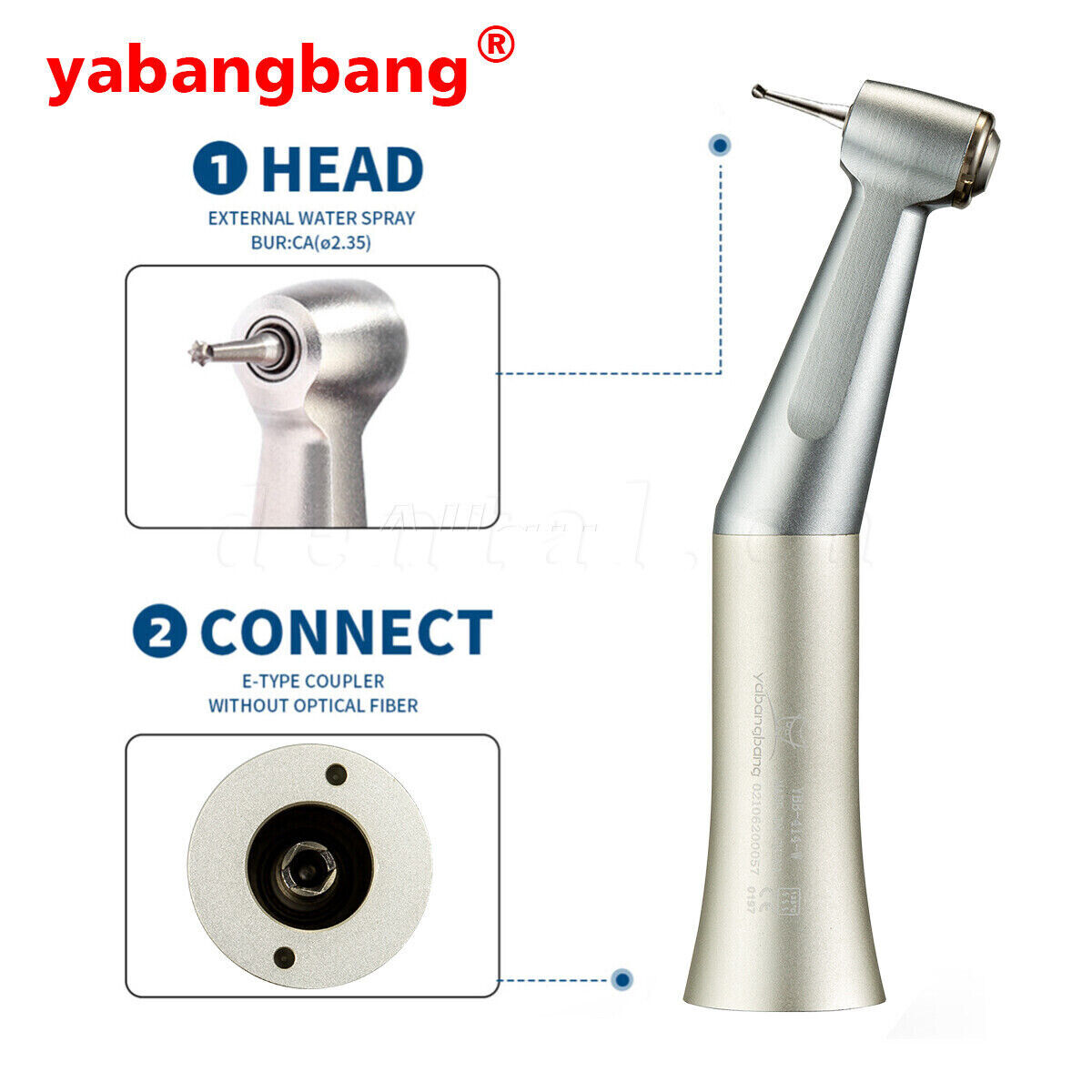Yabang Dental Low Speed Handpiece Contra Angle Straight Air Motor 2/4H E-Type