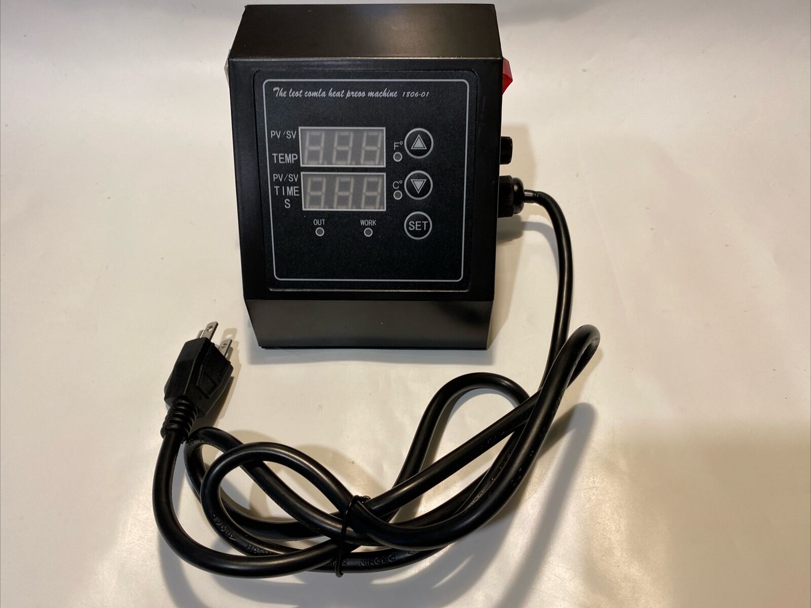 Leot Comla Heat Press Machine Digital LED Control Box 1806-01 New Open Box.