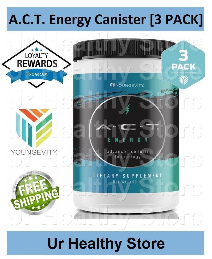A.C.T. Energy Canister [3 PACK] ACT Youngevity **LOYALTY REWARDS**
