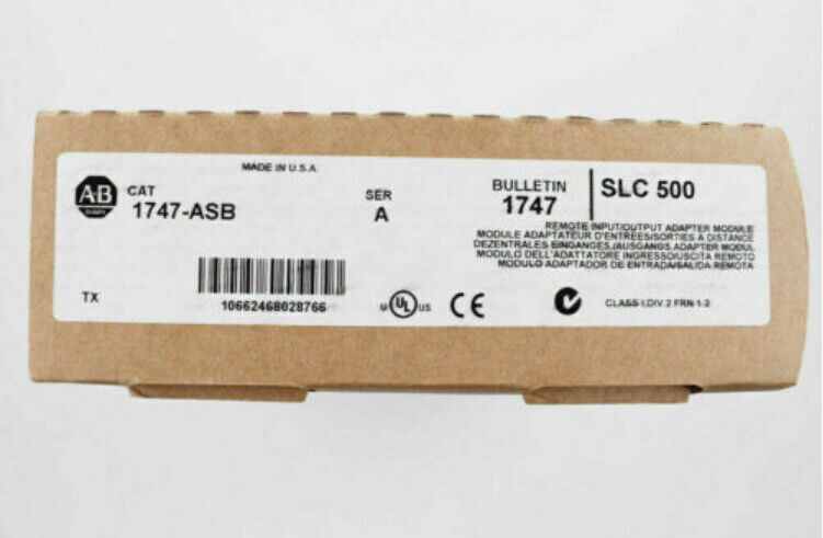 AB 1747-ASB SER A SLC 500 I/O Adapter Module PLC   New Factory Sealed 1747ASB