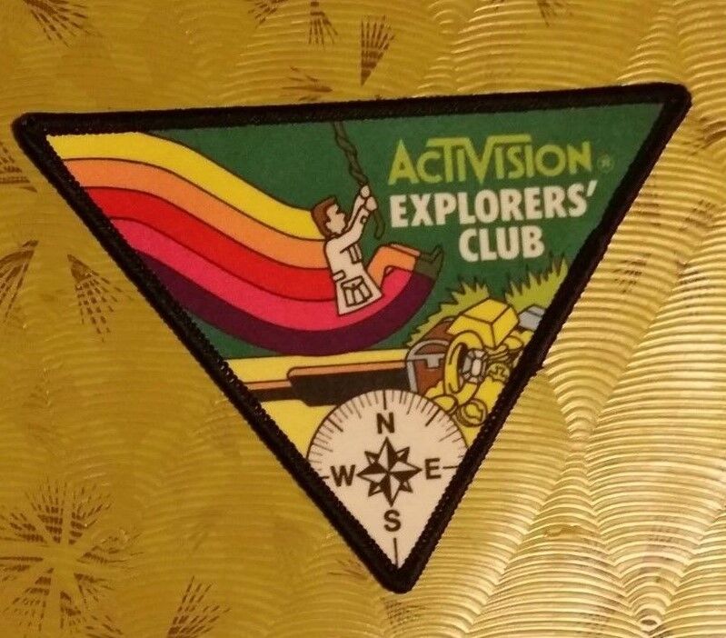 ~ Atari Video Game Vintage 80's Activision Patch - 2600 Pitfall Explorers Club ~