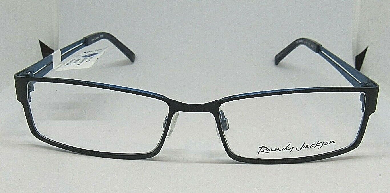 Randy Jackson MF RJ 1015 Men\'s Metal Eyeglasses Frame Black/Blue. 55-16-145