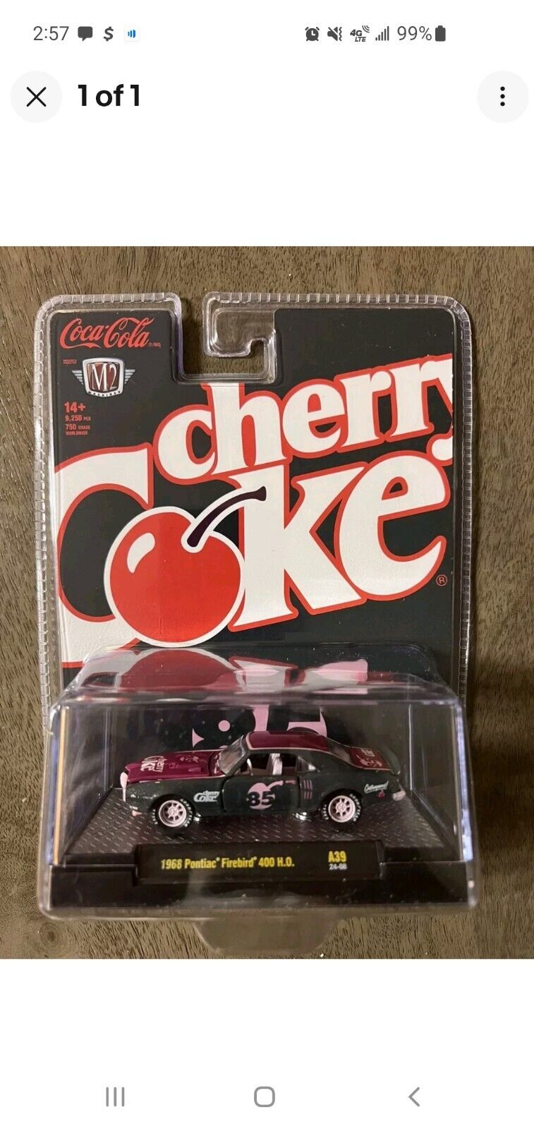 🔥Chase M2 Machines Cherry Coke Pontiac Firebird 400 H.O. /750 