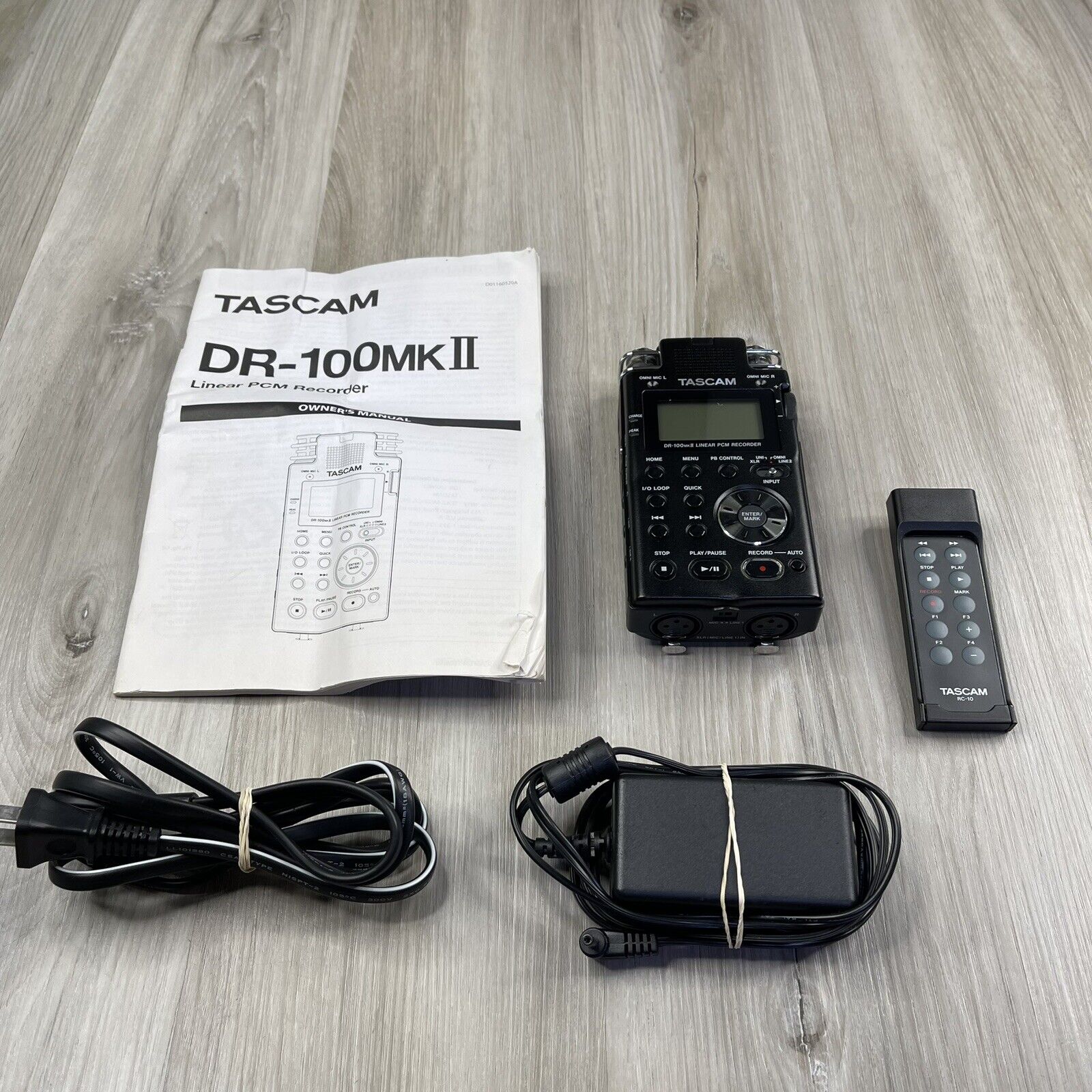 Tascam DR-100 MKII Linear PCM Recorder Portable Teac Corporation With Remote