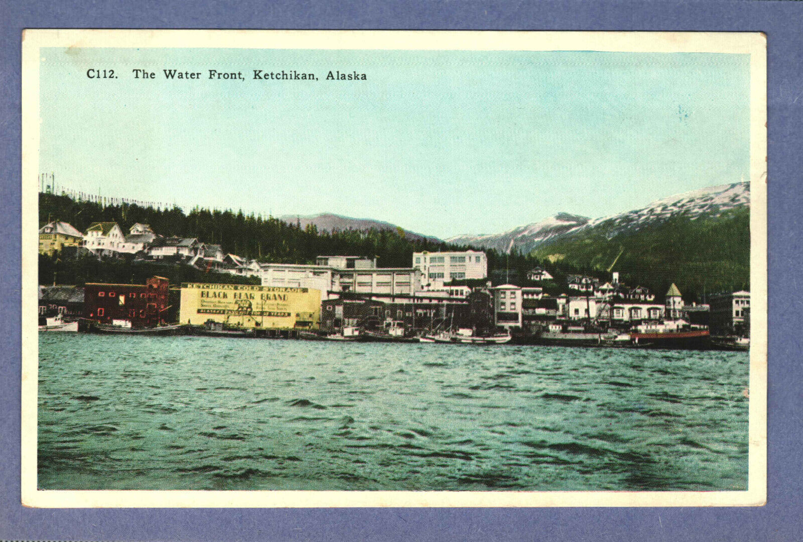 Postcard The Waterfront Ketchikan Alaska AK Gateway City