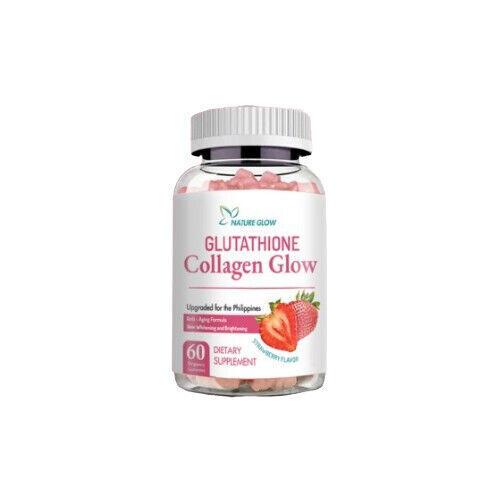 Nature Glow Glutathione Collagen - Strawberry & Cranberry 60 Chewable Gummies