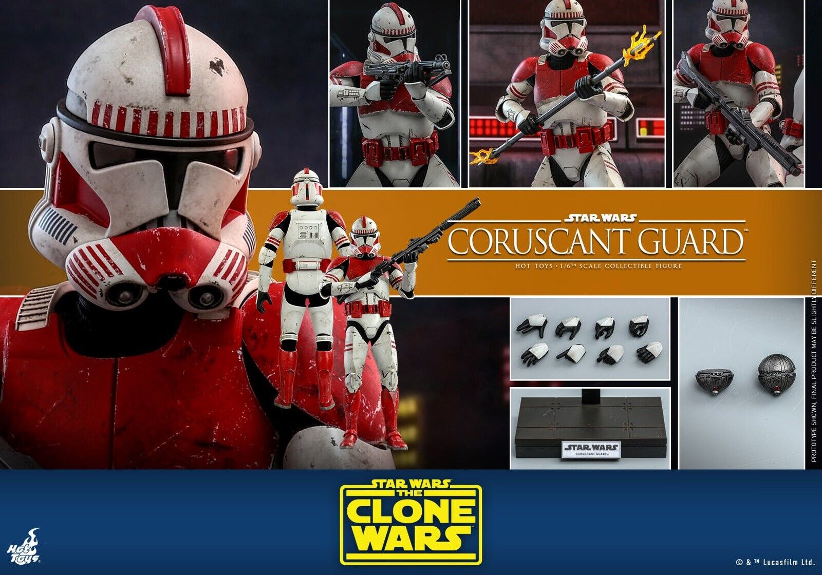 Star Wars Hot Toys TMS 025 The Clone Wars/Episode III CORUSCANT GUARD