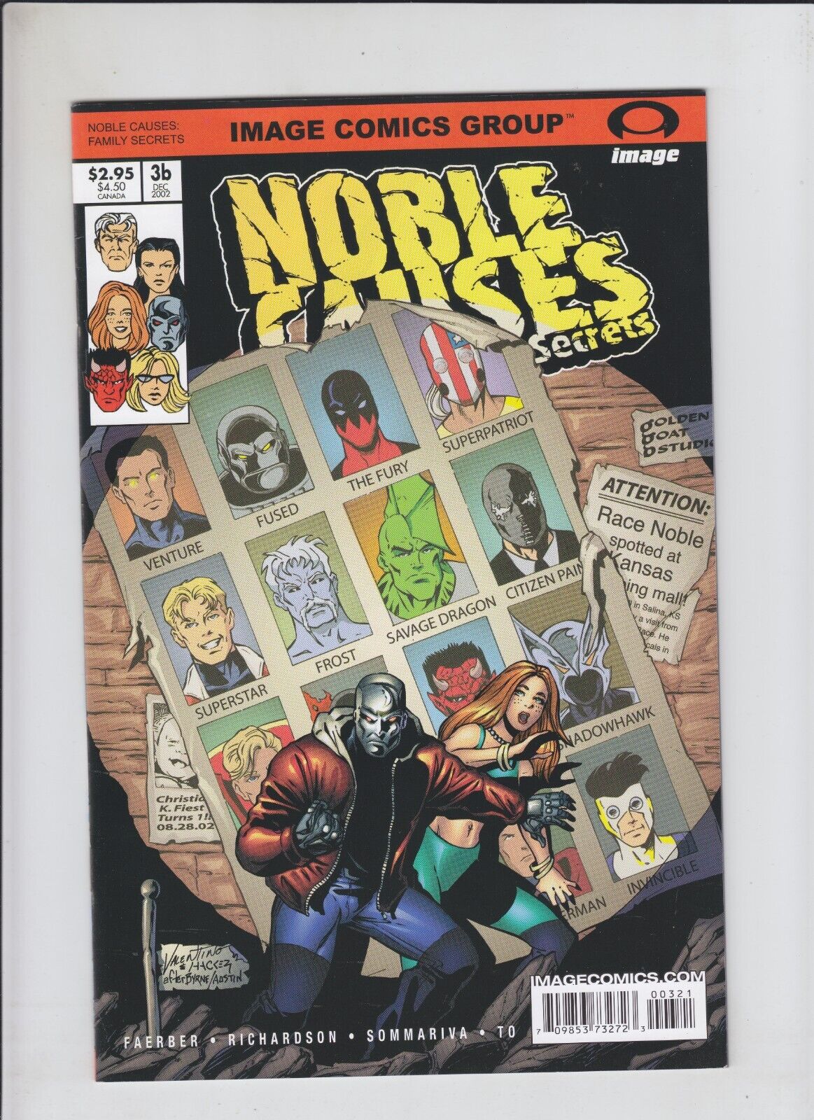 Noble Causes: Family Secrets #3B VF/NM; Image | 1st Appearance of Invincible 