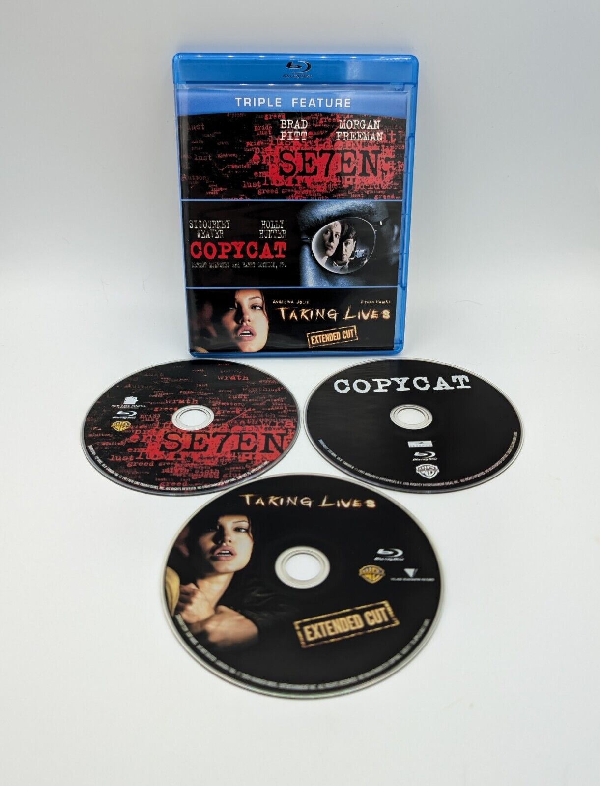 Seven/Copycat/Taking Lives (Blu-ray Disc, 2012, 3-Disc Set)