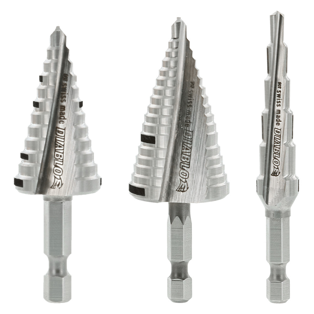 Diablo / Freud 1/4in Drive Step Drill Bits Impact Ready (ALL SIZES) 