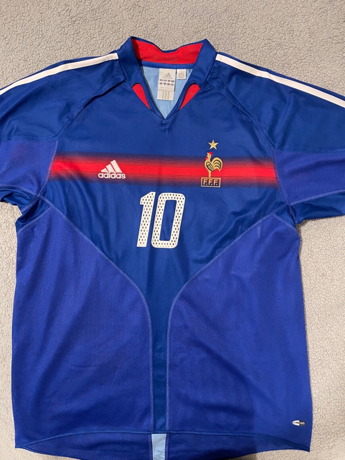 France 2004 EURO home x Zinedine Zidane #10 (L)