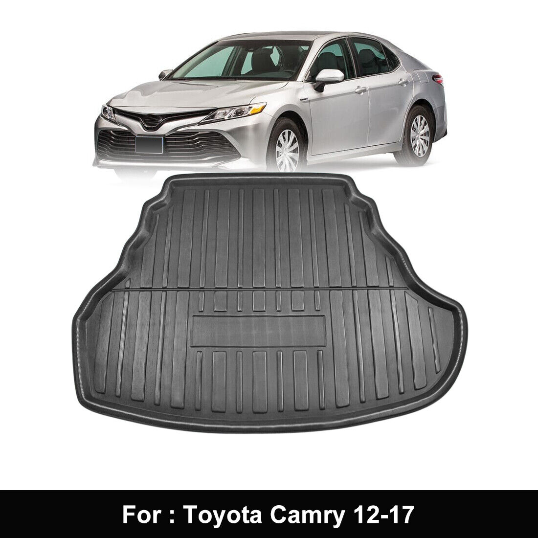 Automobile Rear Trunk Boot Liner Cargo Mat Floor Pad for Toyota Camry 12-17