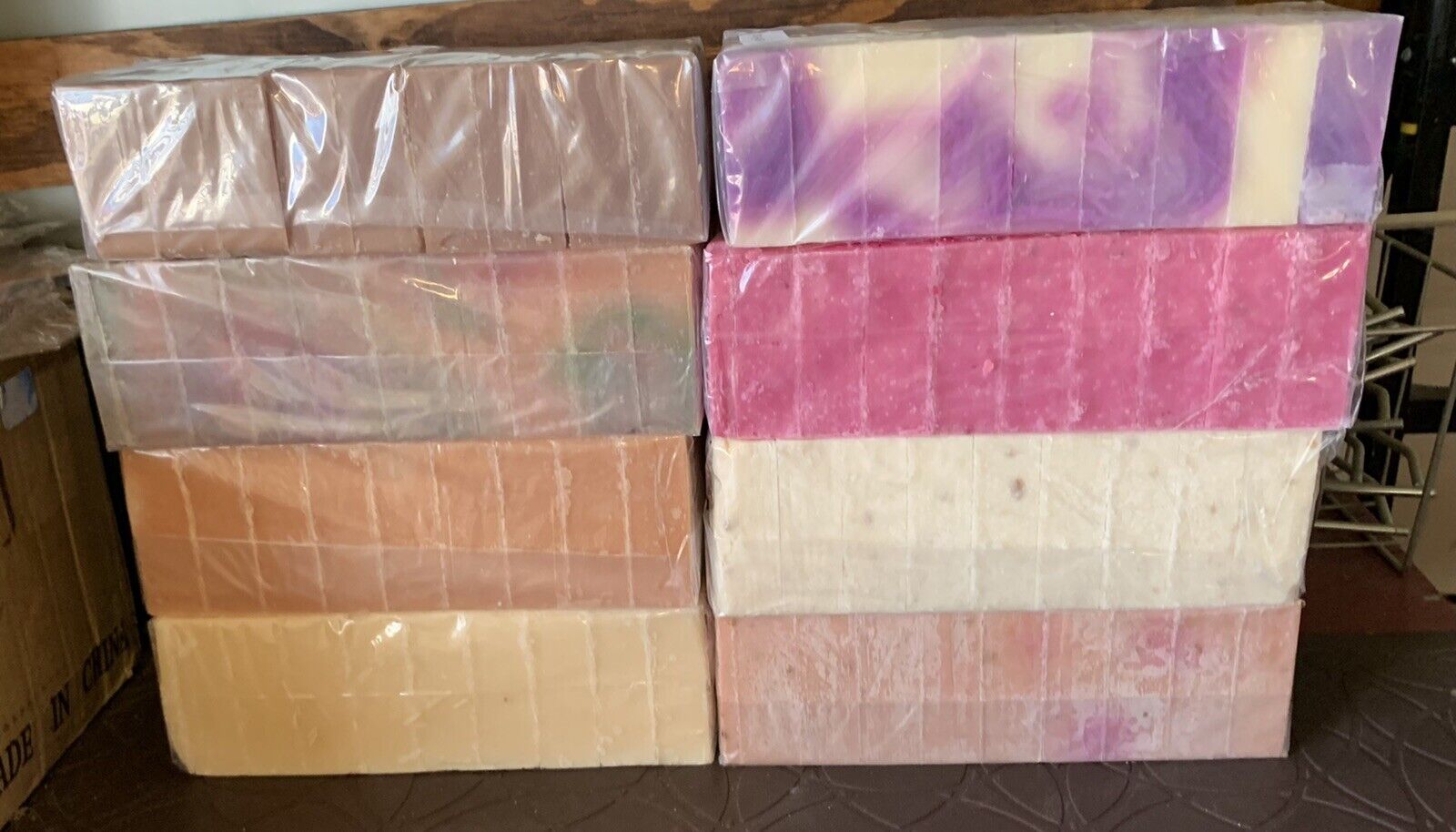 8 Individual Bars Homemade Natural Soap 2 & 1/2 Pounds Precut wholesale bulk lot