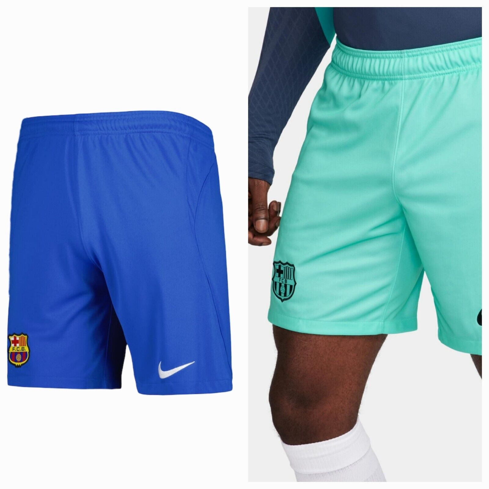2023/24 Nike Barcelona Away and Third shorts - Size L - Brand New Without Tags