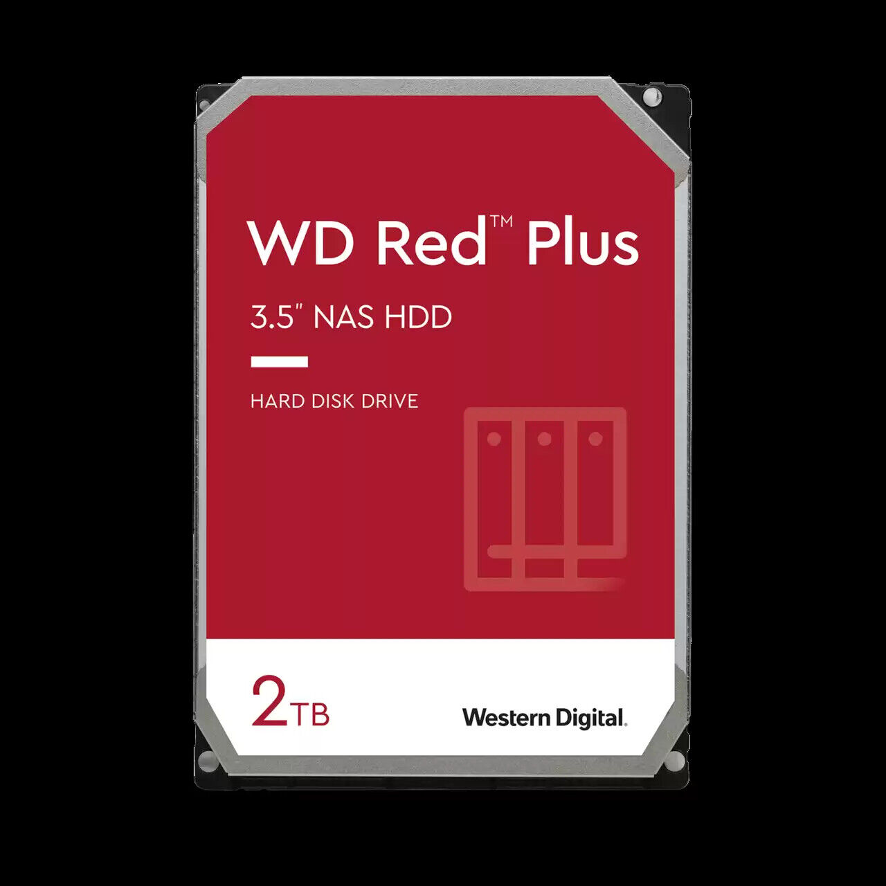 Western Digital 2TB WD Red Plus NAS HDD, Internal 3.5'' Hard Drive - WD20EFPX