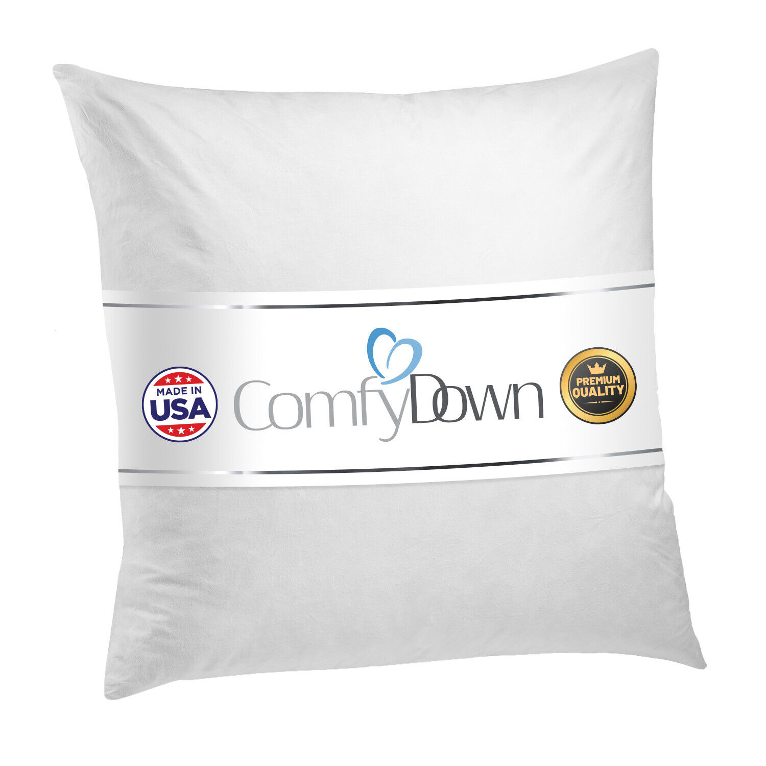 ComfyDown - Euro Square Pillow Insert FEATHER / DOWN  Sham Stuffer - ALL SIZES