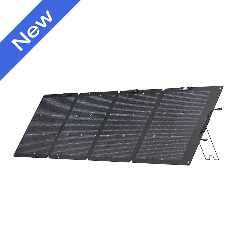 EcoFlow 220W Bifacial Foldable Solar Panel Portable Power Supply 23% Efficiency