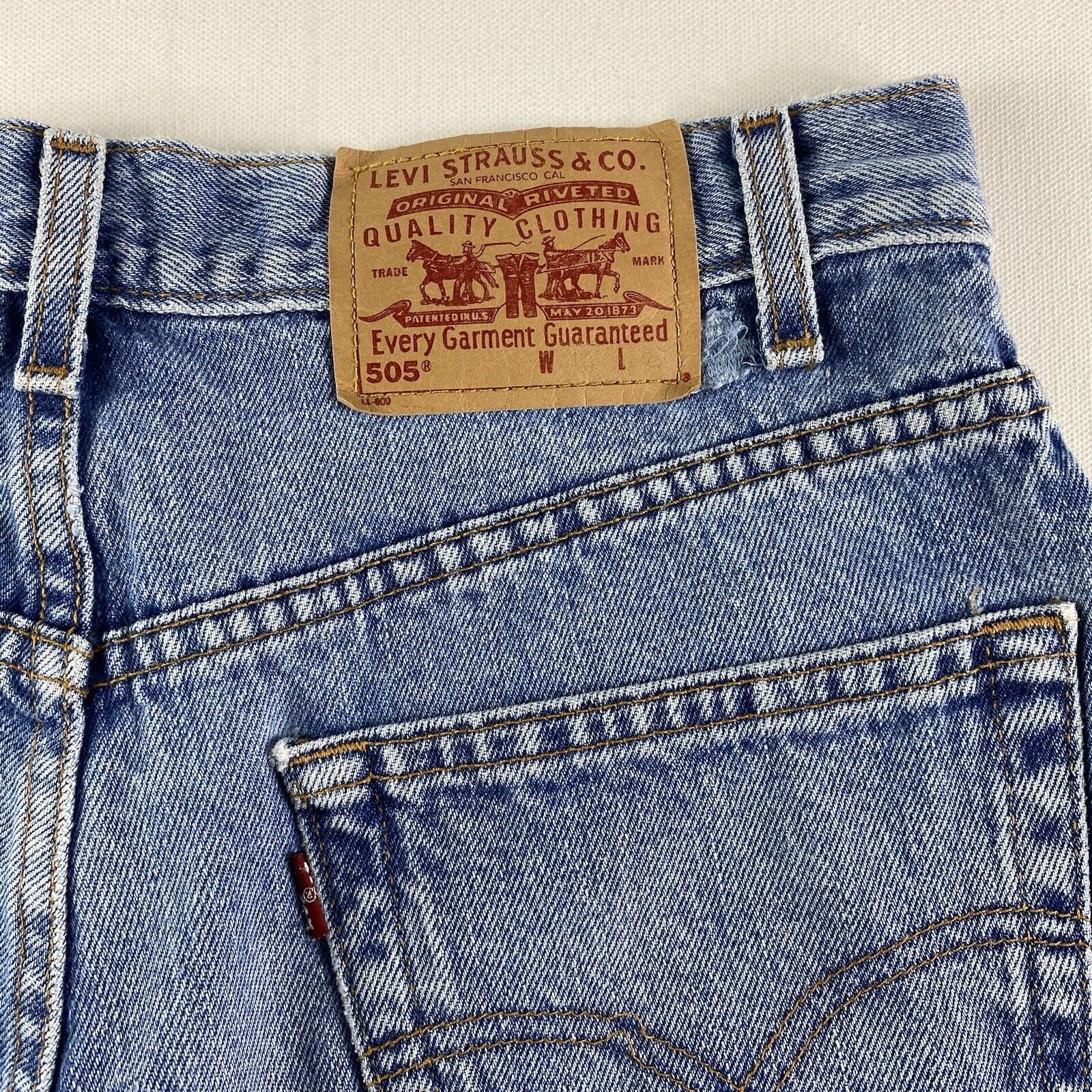 Vintage Levi’s 505 Jeans Mens 30x32 Blue Straight Leg Mexico Made 90s