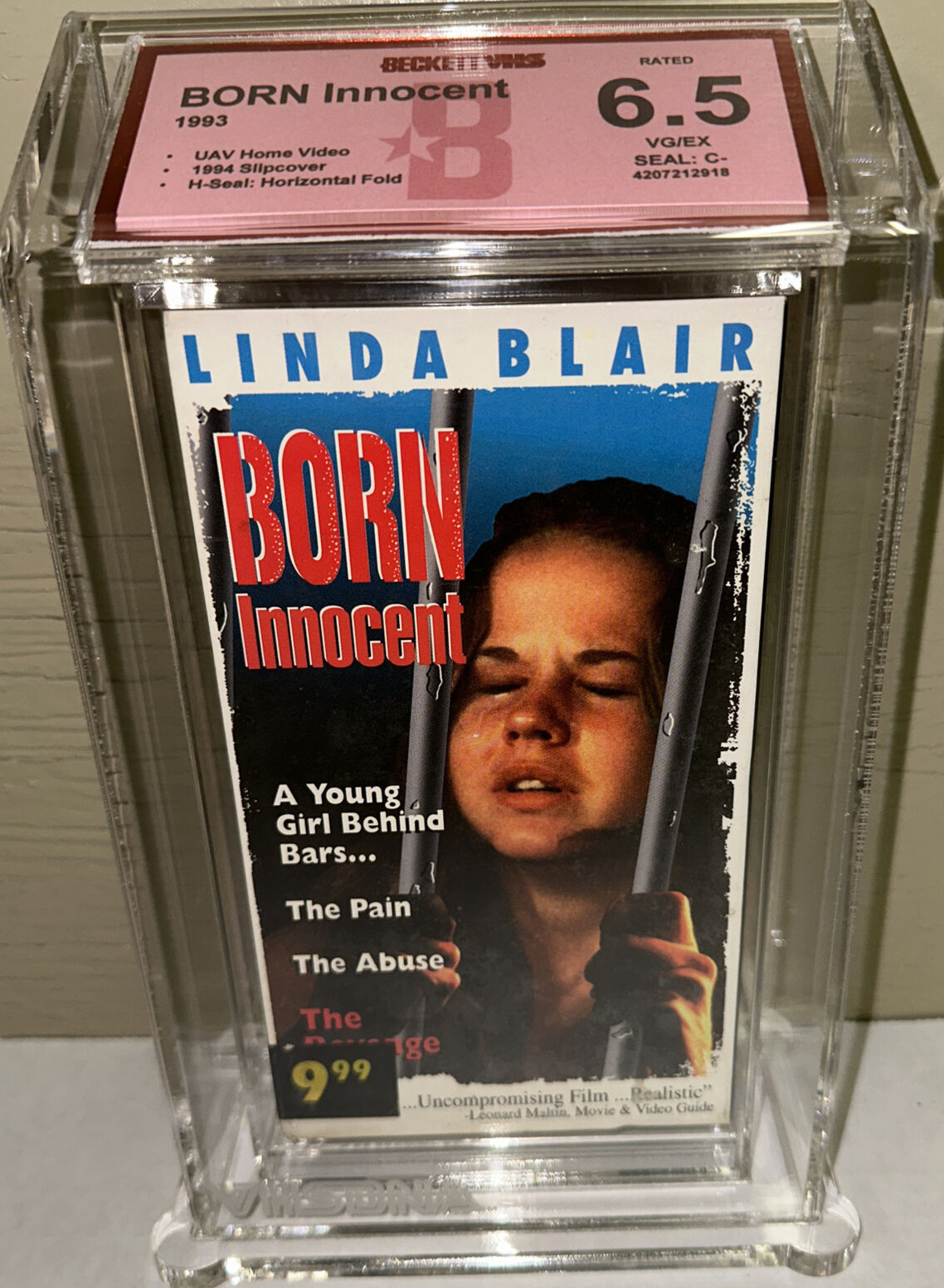 Linda Blair BORN INNOCENT VHS Movie Tape 1974/1994 UAV Home Video Beckett BGS
