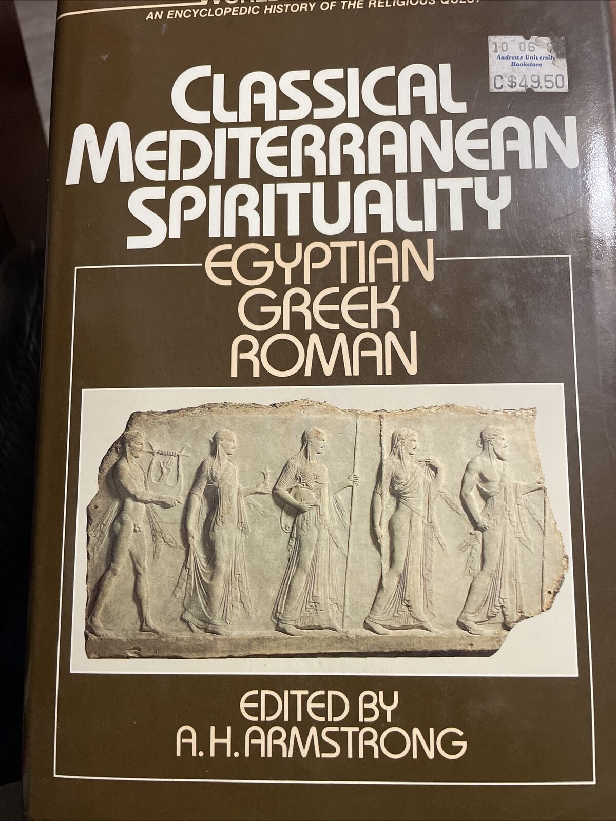 Rare 1989 Classical Mediterranean Spirituality: Egyptian, Greek, Roman HC