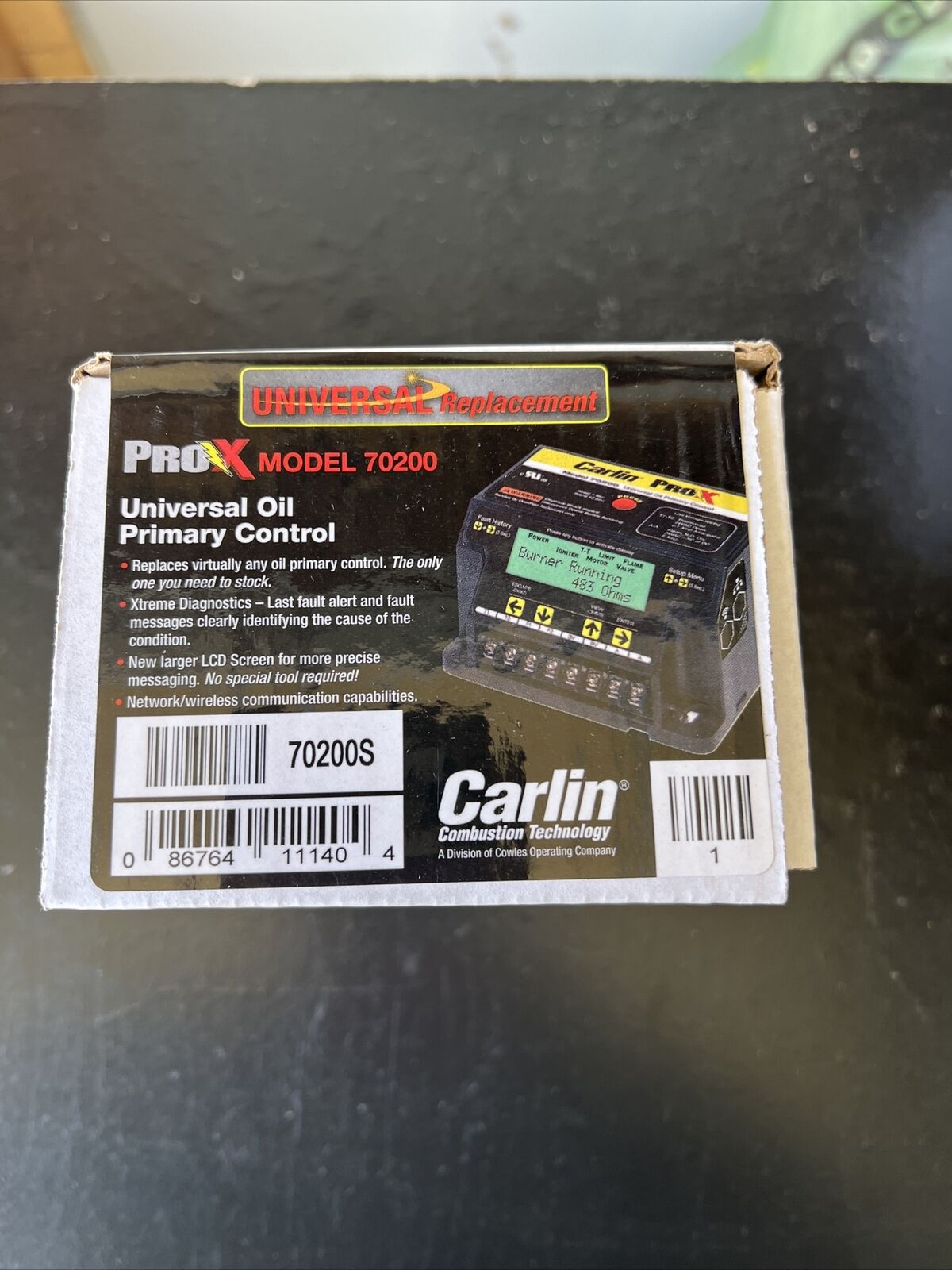NEW – Carlin ProX 70200 Universal Replacement Oil Primary Control, Honeywell