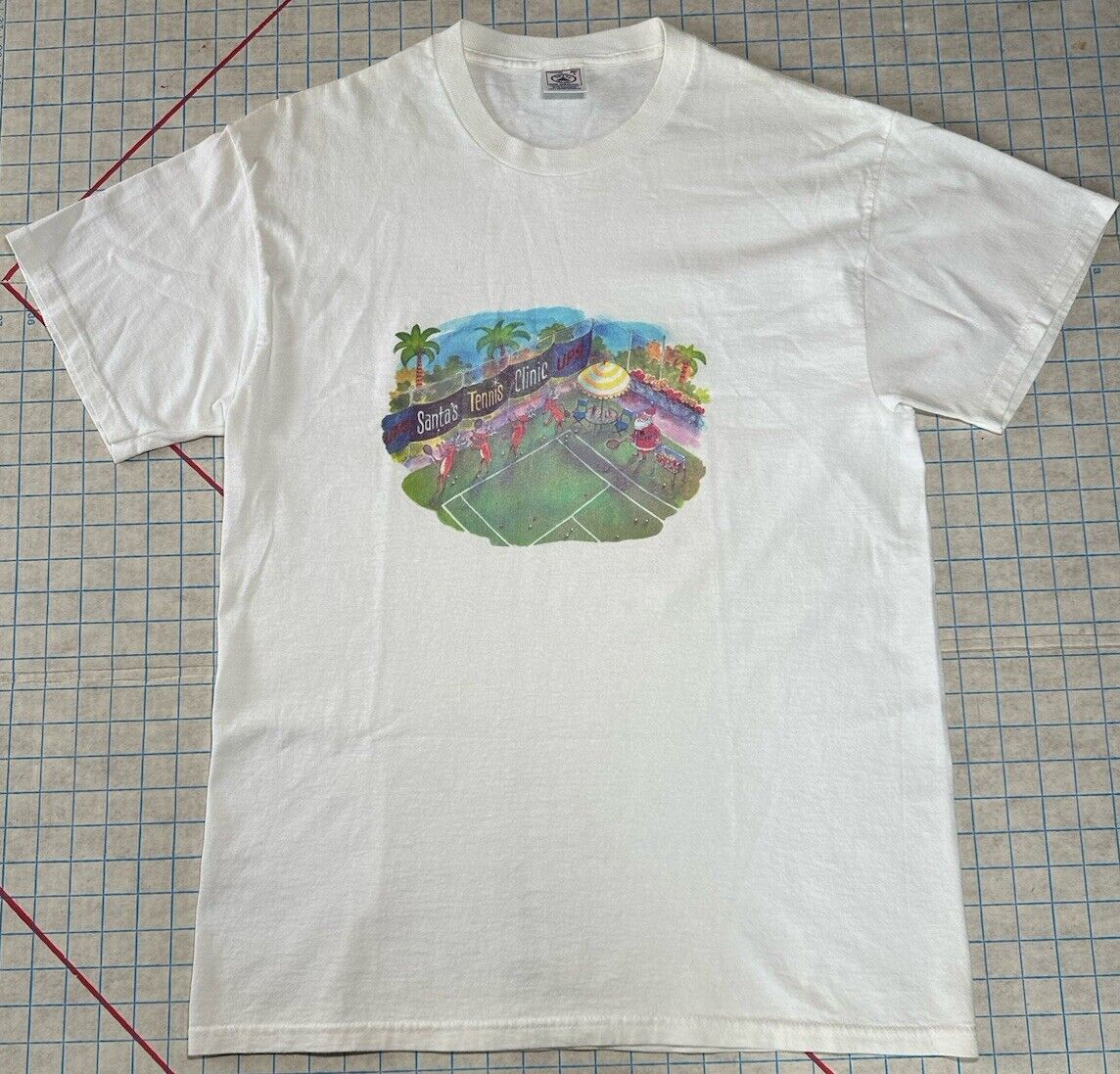 Vintage UPS Tennis Day T-Shirt Men’s Single Stitch 1997 Graphic Print Size Large