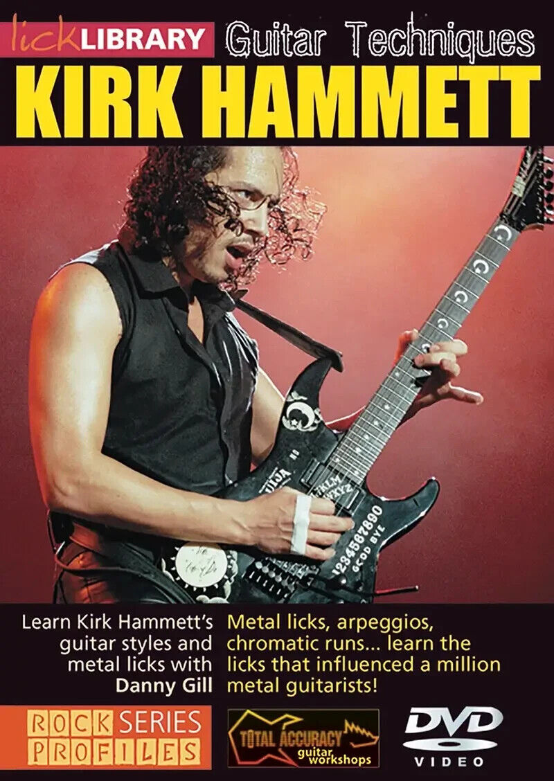 LICK LIBRARY Guitar Techniques Metallica\'s KIRK HAMMETT Video Lesson DVD