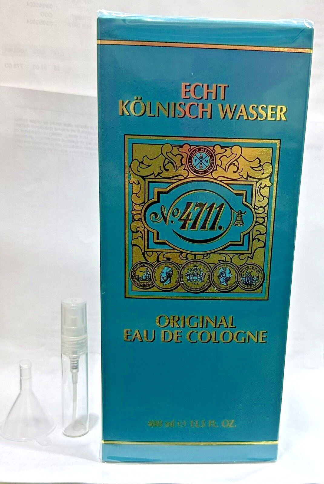 No 4711 Vintage Original Eau de Cologne 13  OZ Echt Kolnisch /FREE TRAVEL SPRAY