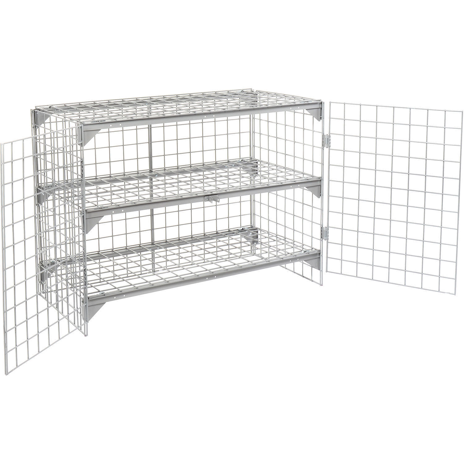 Global Industrial Wire Mesh Security Cage 48 x 24 x 36