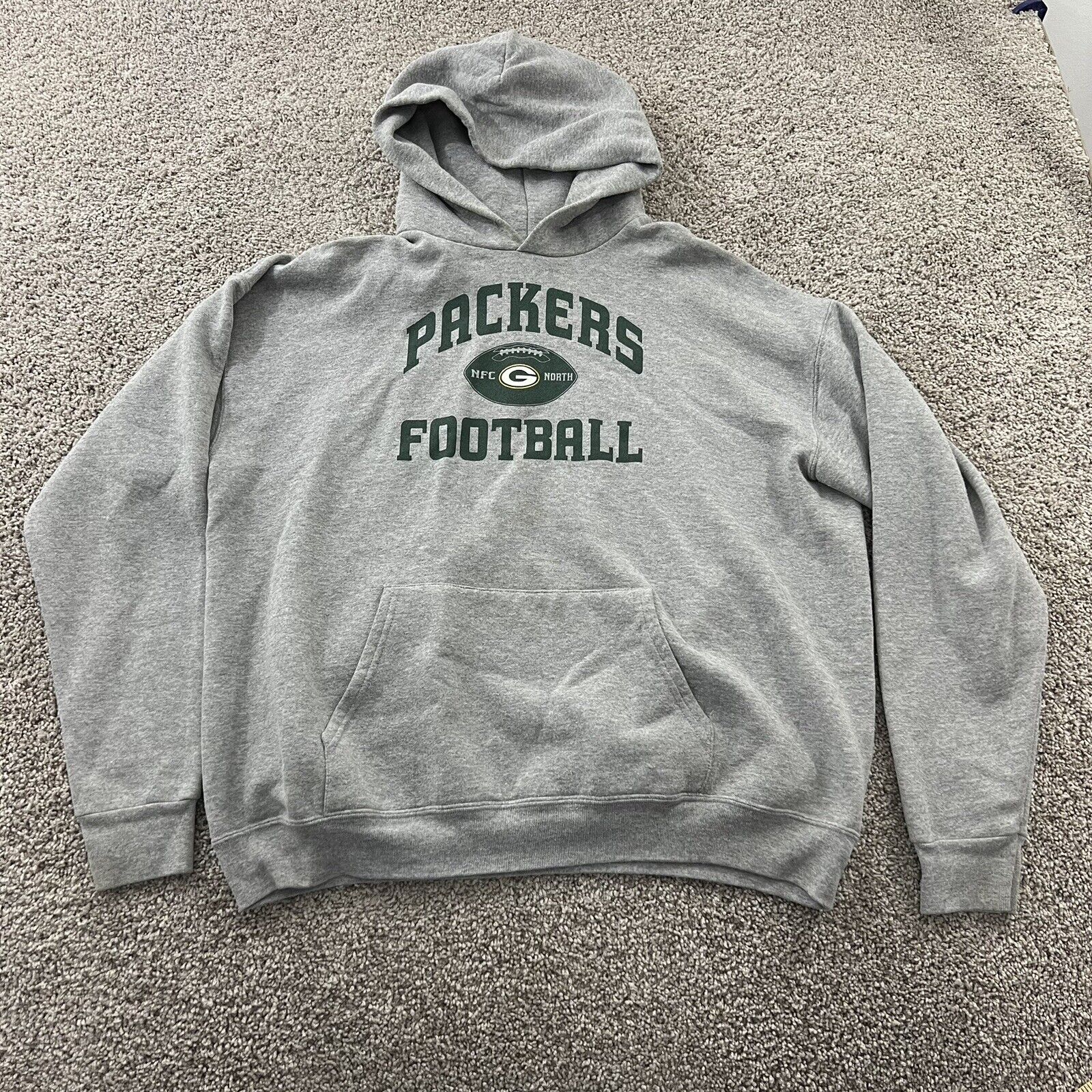Vintage Green Bay Packers Sweater Men XL NFL Football Pullover Hoodie Streetwear