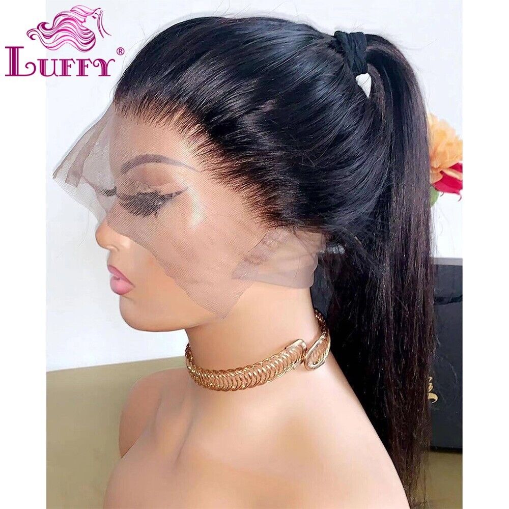 Pre Plucked 360 Full Lace Silky Straight Wig Remy Human Hair 13*6 Lace Front Wig