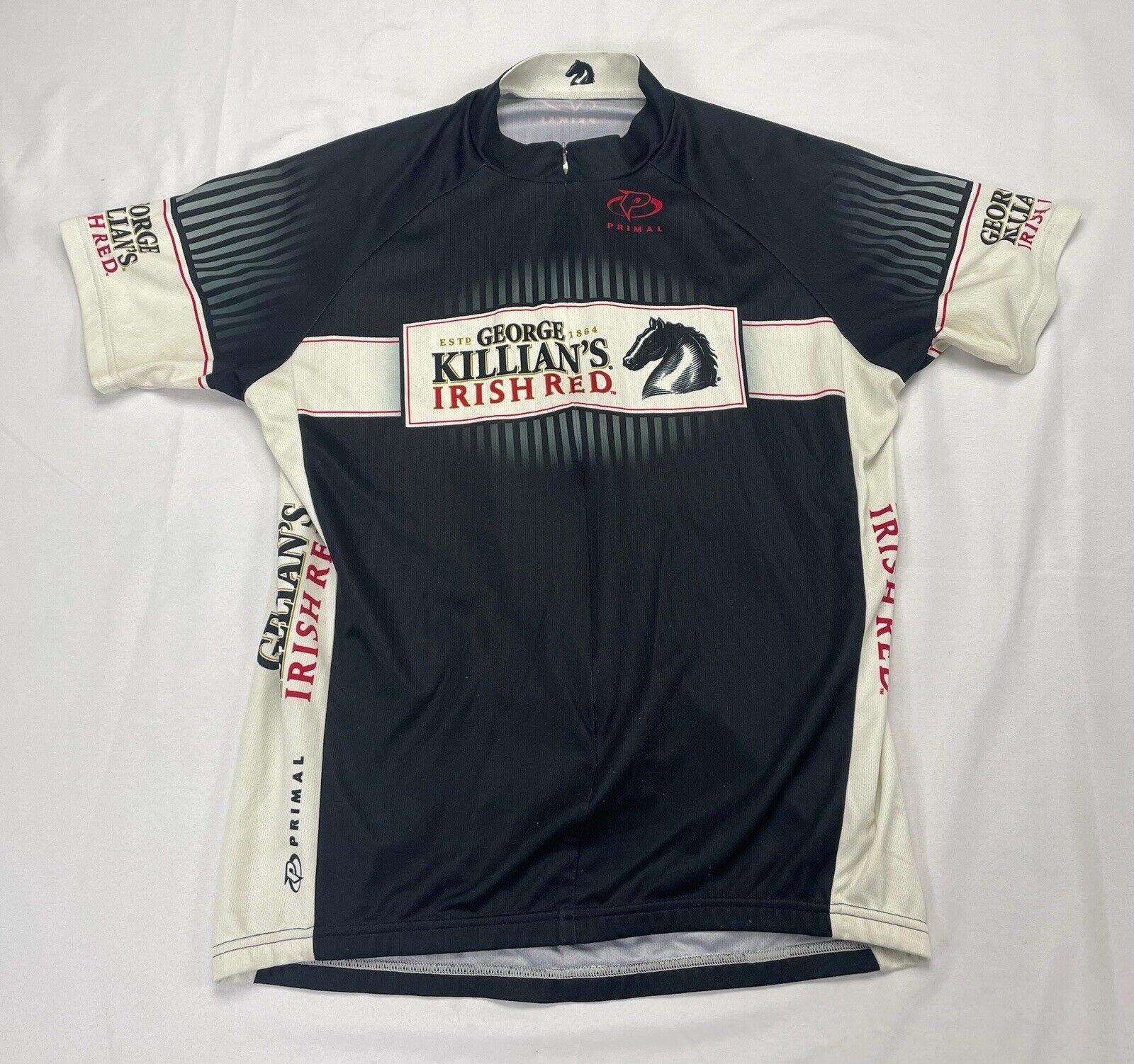 Vintage Killian’s Red Irish Cycling Jersey Mens Small/Medium Bike Racing Team