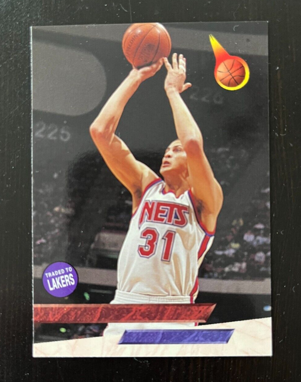 Rare 1993-94 Fleer Ultra PRINT ERROR CARD #92 Sam Bowie Nets Lakers NO NAME