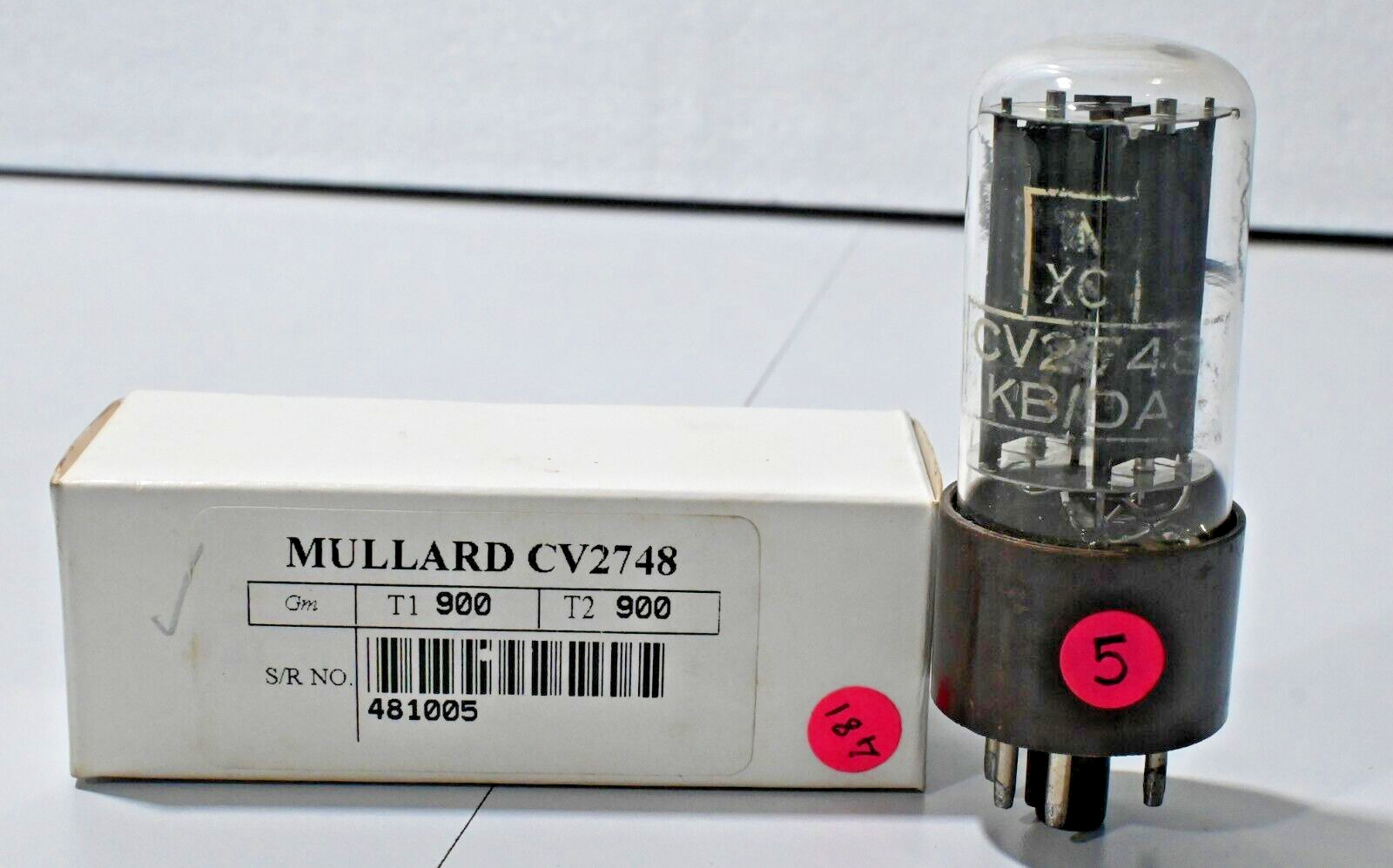 CV2748  GZ30 Mullard Grey Plate Made in England Hickok 752A Tested Qty 1 Pc