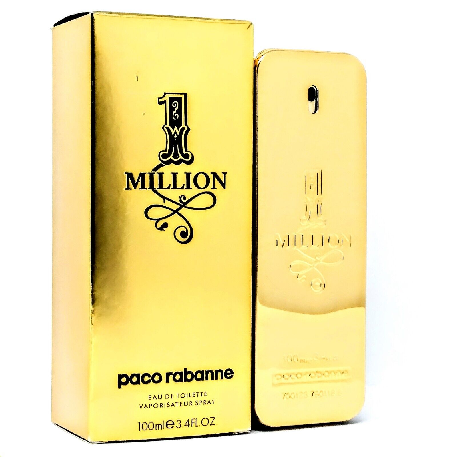 Paco Rabanne 1 Million Men EDT 3.4 oz Luxurious Spicy Blend New Box
