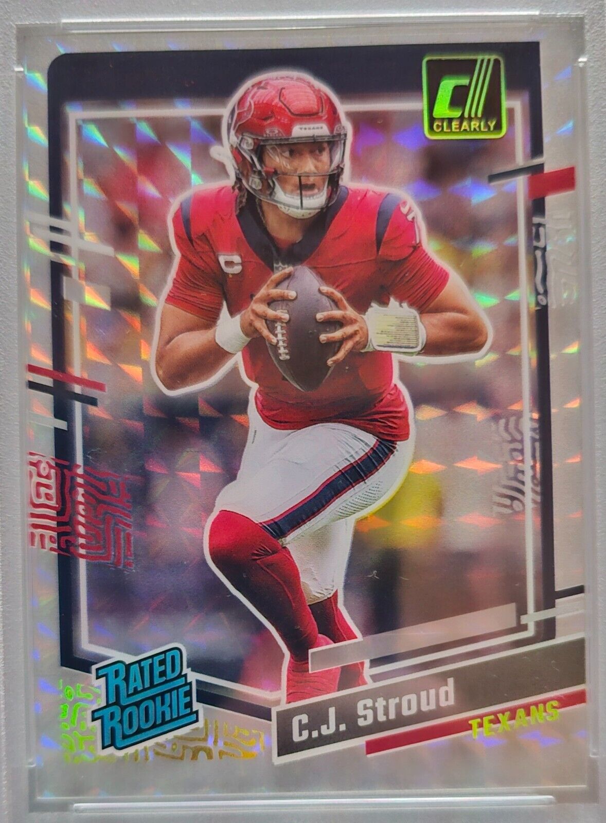 2023 Clearly Donruss CJ Stroud Rated Rookie HOLO SSP #93 RC