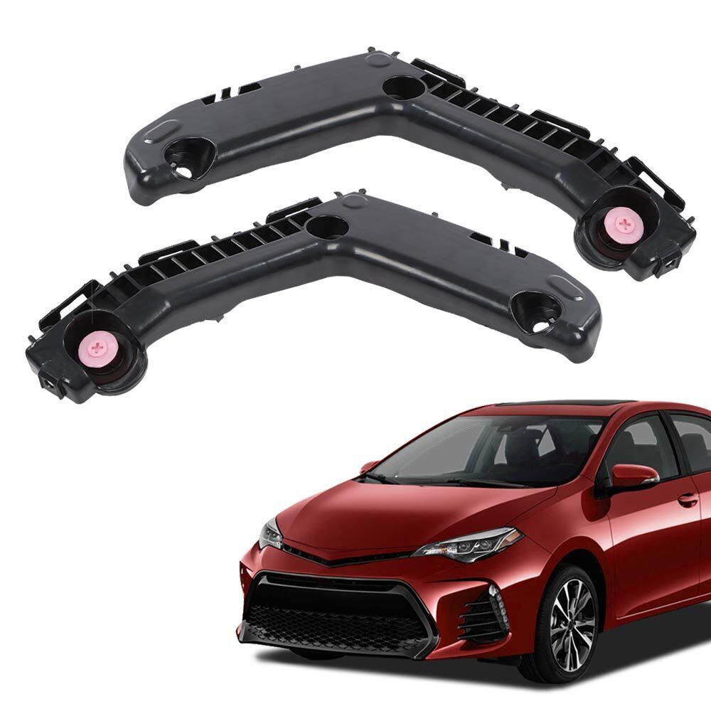Fit For 2017-2019 Toyota Corolla Bumper Brackets Front Driver & Passenger Side 