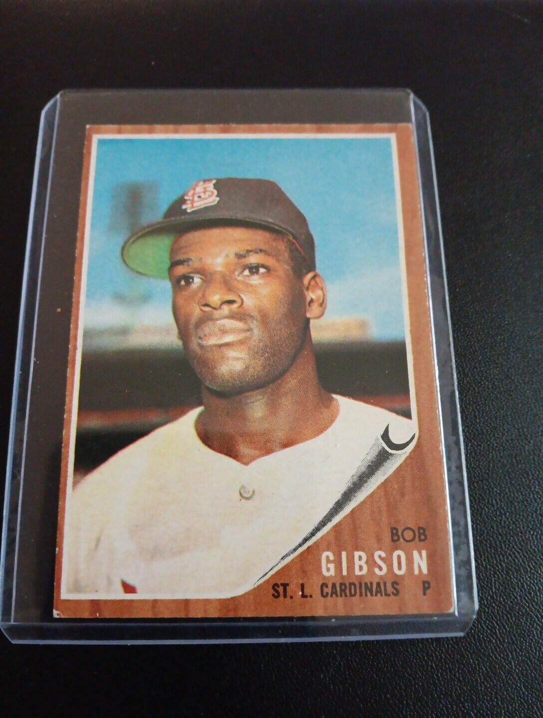 1962 Topps Bob Gibson Card High #530 St. Louis Cardinals EX