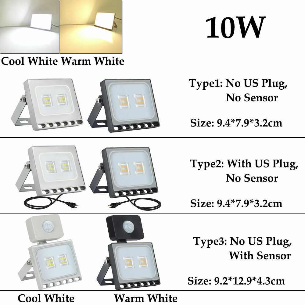 LED Flood Light 500Watt 300W 200W 150W 100W 50W 30W Outdoor Flood LAMP Fixtures