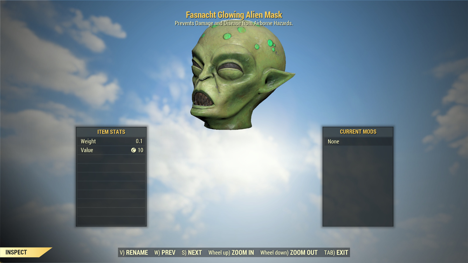 Fallout 76 PC ALL 10 GLOWING MASKS +6 NEW PLANS 2024 FASNACHT RARE EVENT REWARDS