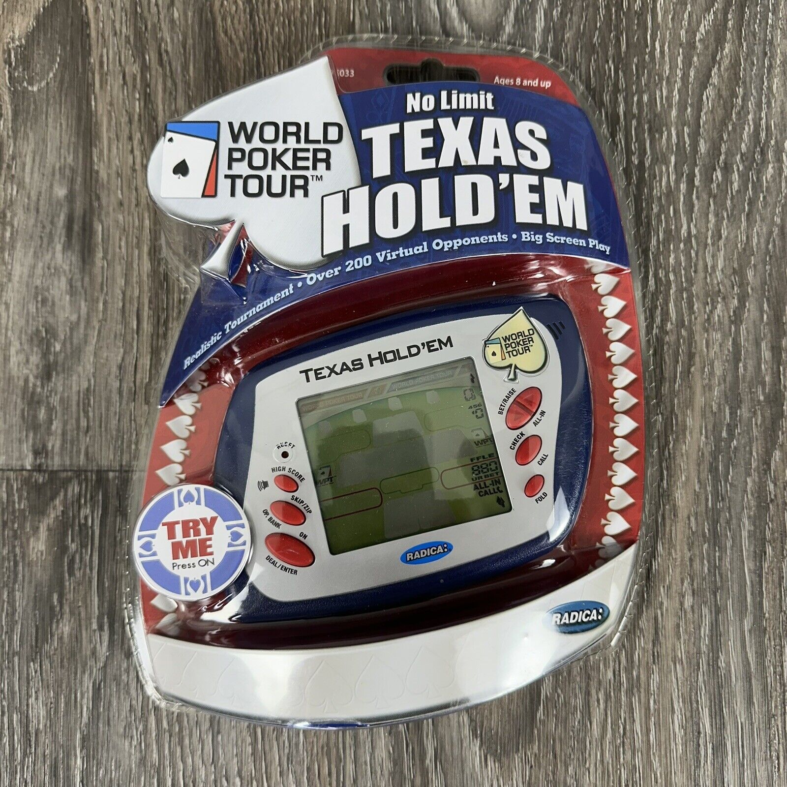 Radica No Limit Texas HoldEm World Poker Tour Electronic Handheld Game 2005 READ