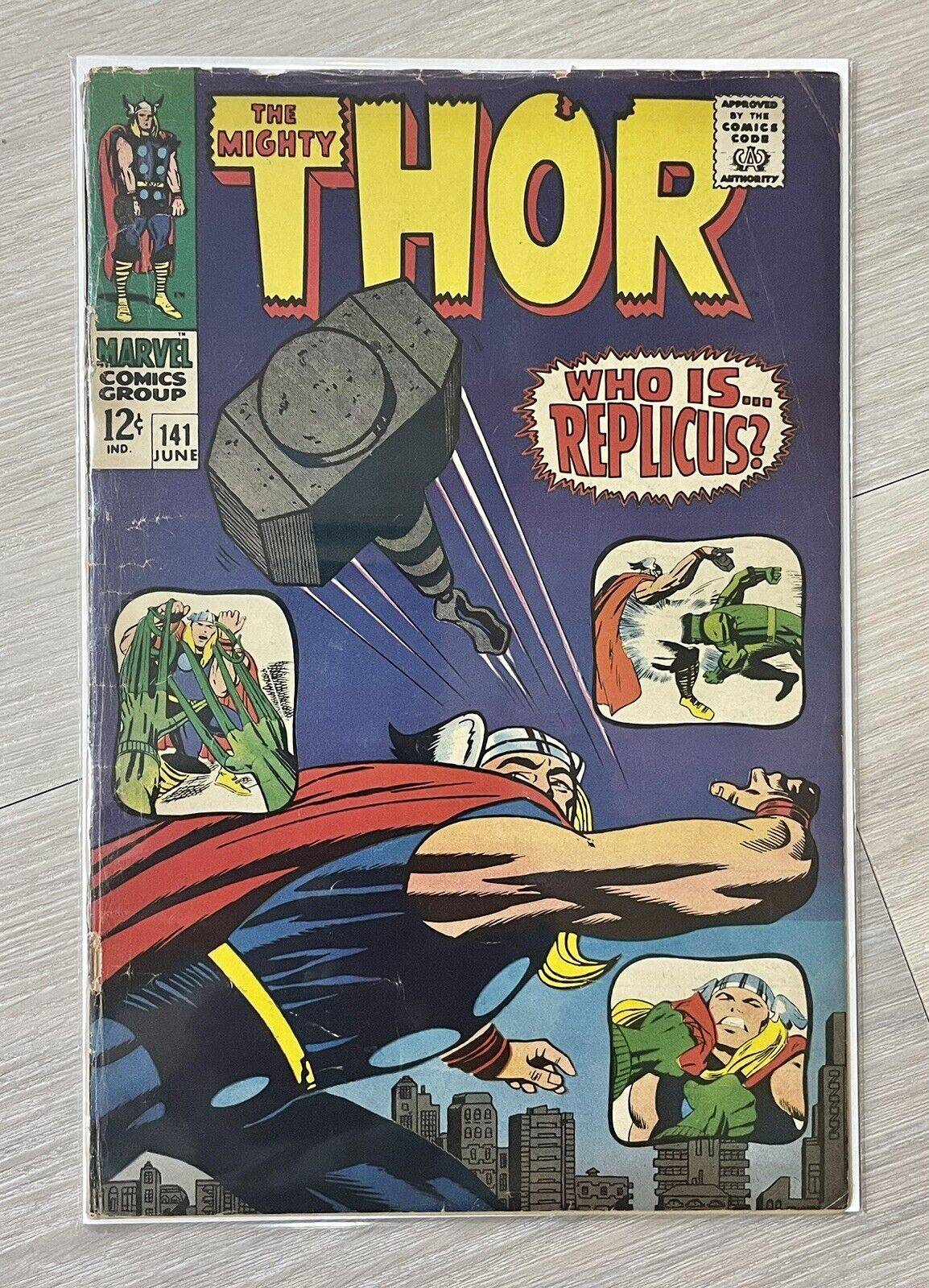 The Mighty Thor 141 Wrath of Replicus ~ Lee Kirby ~ 1967