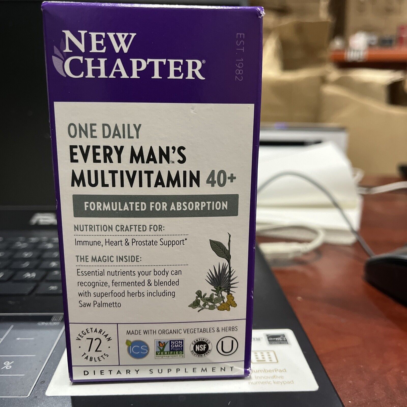 Every Man's One Daily 40 Plus 72 tabs By New Chapter ( pack of 2 )
