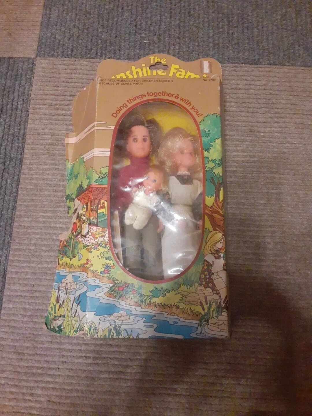 Vintage 1973 The Sunshine Family Mattel Dolls in Box Steve Stephie Sweets in Box