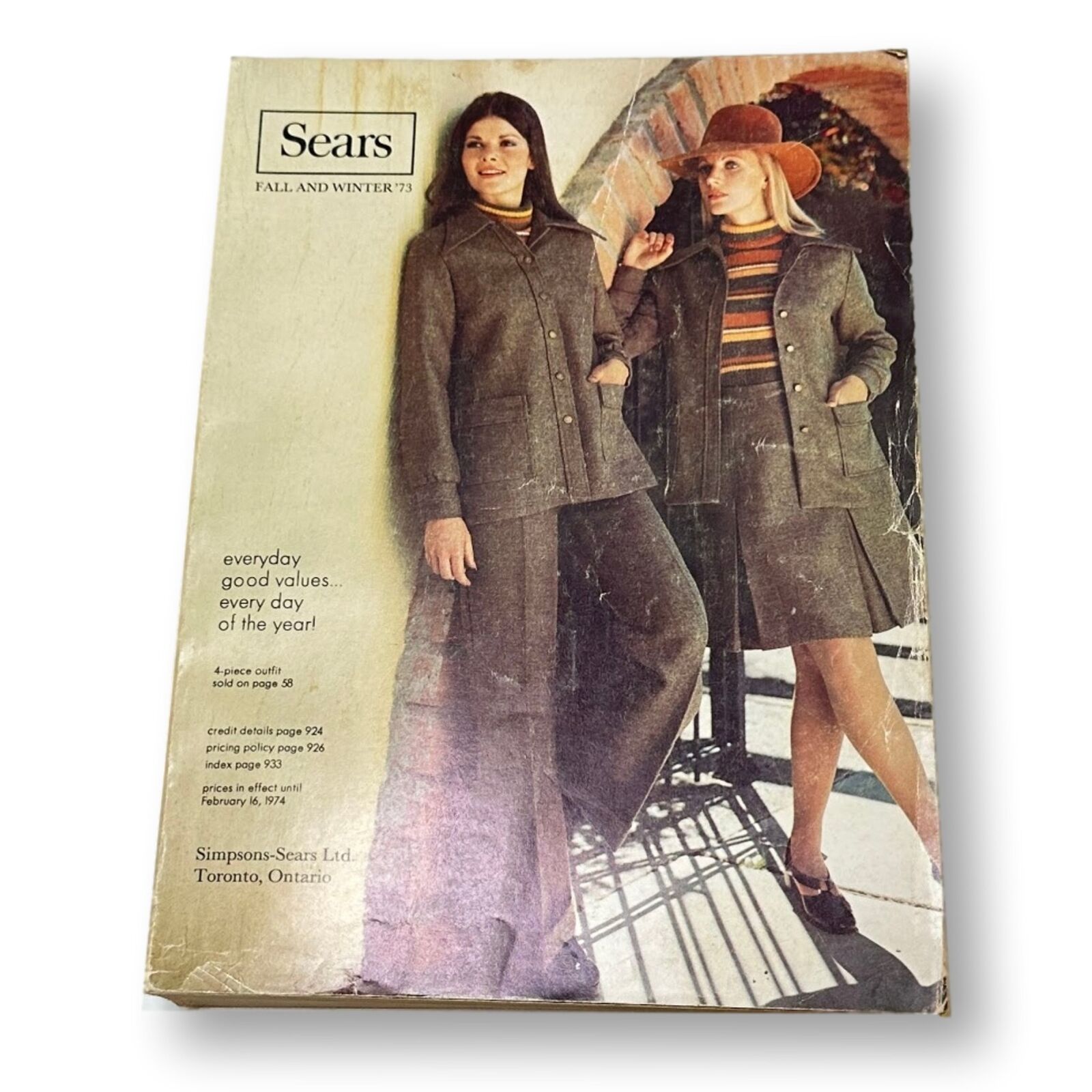 Sears Catalog Fall and Winter 1973 Mini Skirts Bell Bottoms 70s Decor Canada