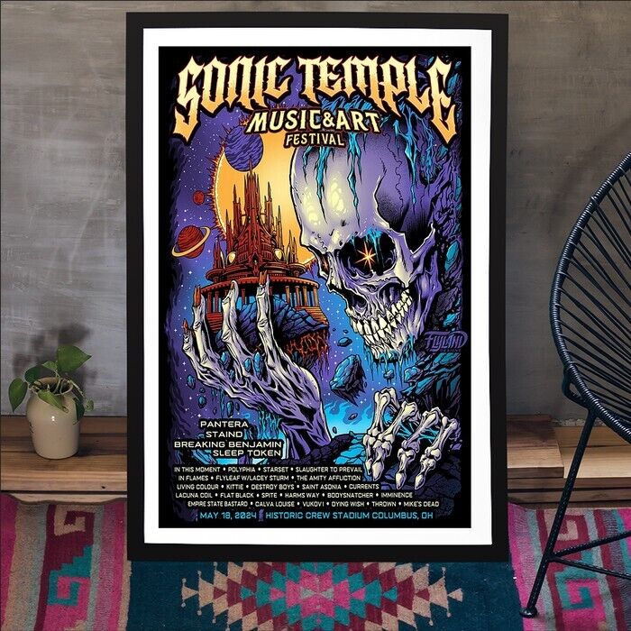 Sonic Temple Festival May 18, 2024 Historic Crew Stadium Columbus, OH Poster